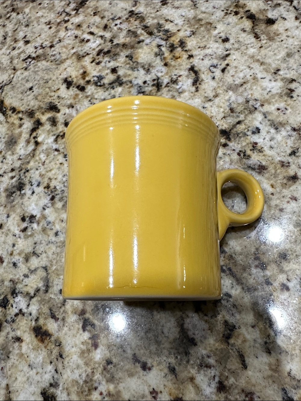 Fiesta Yellow Ceramic Mug with Loop Handle